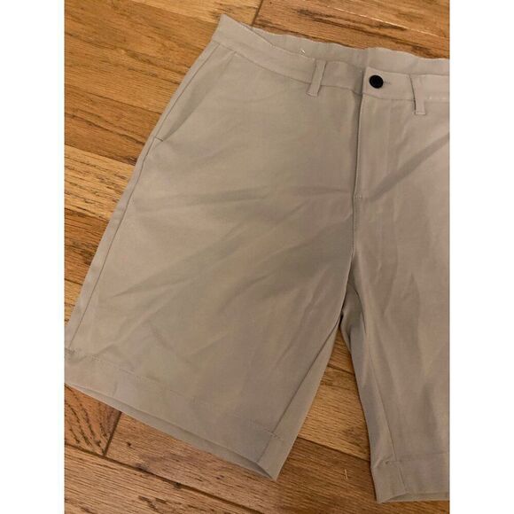NWOT Jach's New York Mens Khaki Flat-Front Shorts slash pockets size 31 - Picture 2 of 9